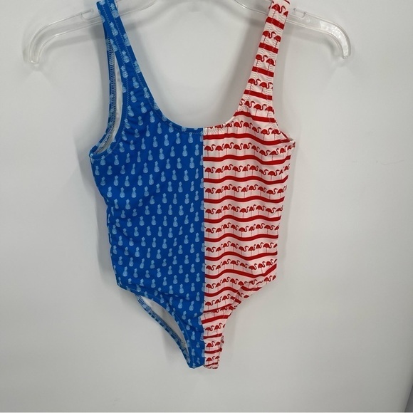 Chubbies Women’s One Piece Swimsuit The Nifty Fifty Blue Red Size XS Tank - Picture 8 of 9